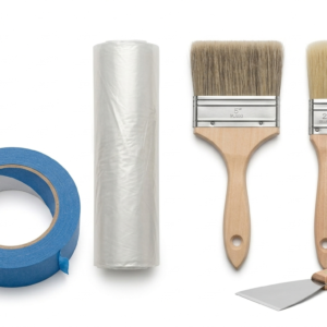 Cinta y Materiales de Preparación